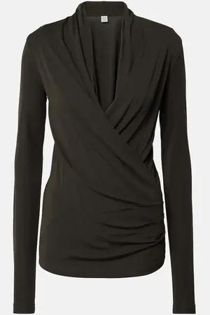 Totême Draped jersey top