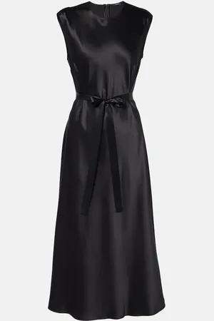 Joseph Garnier silk satin midi dress