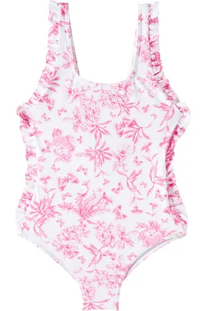 Tartine Et Chocolat Floral ruffled swimsuit