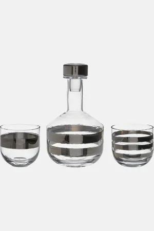 Tom Dixon Tank whiskey glasses and decanter set