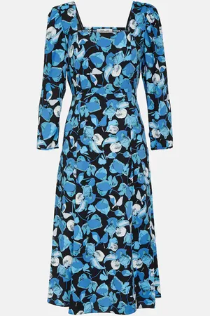 Diane von Furstenberg Joanna floral crÃªpe midi dress