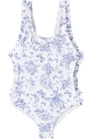 Tartine Et Chocolat Floral ruffled swimsuit