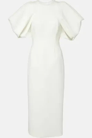 Roksanda Bridal Calita crÃªpe midi dress