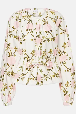 Giambattista Valli Floral cotton blouse