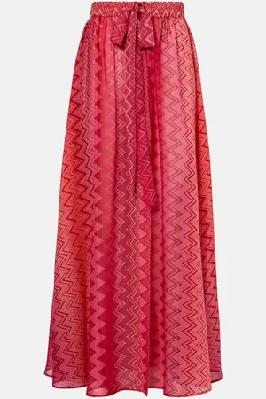 Missoni Chevron silk maxi skirt