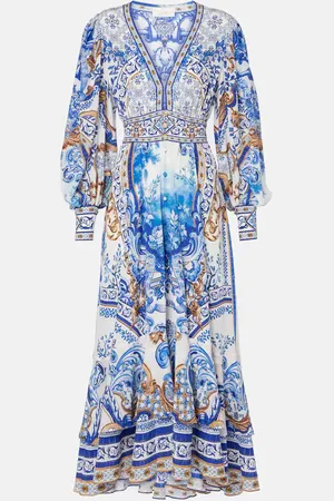 Camilla Printed silk midi dress