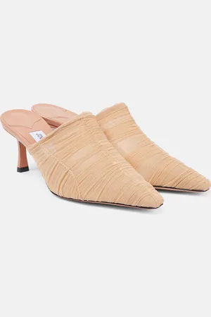 Jimmy Choo Lotta 65 ruched tulle mules