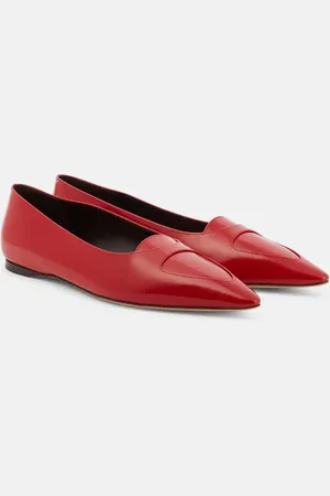 The Row Viv leather ballet flats