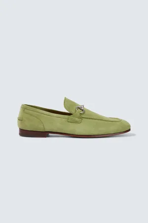 Gucci Jordaan Horsebit suede loafers