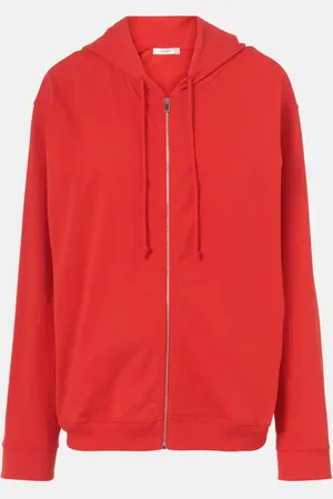 The Row Rosy cotton jersey zip-up hoodie