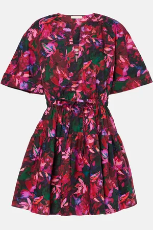 ULLA JOHNSON Nadira floral cotton minidress