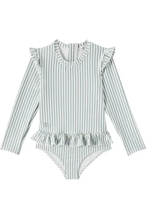 Liewood Sille ruffled seersucker swimsuit