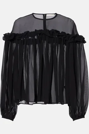 ULLA JOHNSON Peggy ruffled silk georgette blouse
