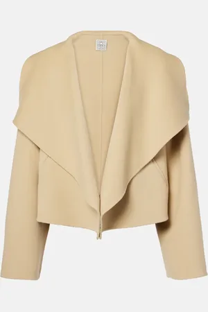 Totême Signature cropped wool doublÃ© jacket
