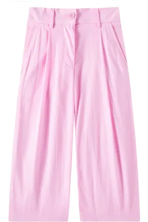 MONNALISA Polka-dot cotton poplin pants