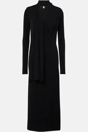 Totême Scarf-detail jersey maxi dress