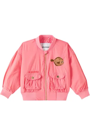 Mini Rodini Flundra embroidered bomber jacket