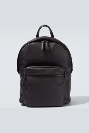 Ermenegildo Zegna Secondskin Hoodie leather backpack