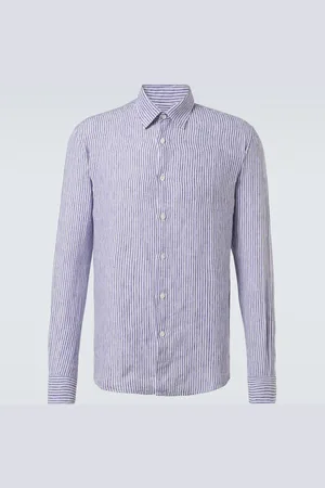 Sunspel Striped linen shirt