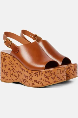 Chloé Maxime leather wedges