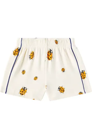 Mini Rodini Ladybugs cotton jersey shorts