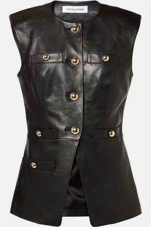 VERONICA BEARD Tamara leather vest