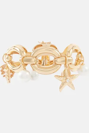 Self-Portrait Faux pearl -plated bracelet