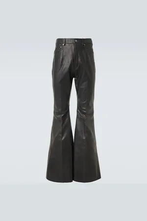 Rick Owens Bolan leather flared pants