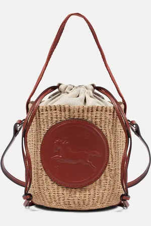 Chloé Horse Medal Small woven bucket bag