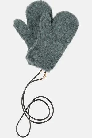 Max Mara Wool and silk teddy gloves