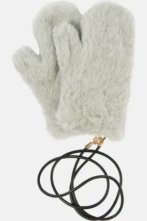 Max Mara Ombrato teddy mittens