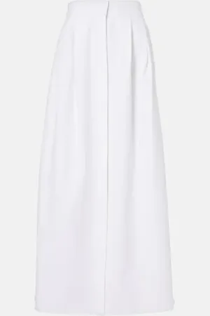 Max Mara Cotton-blend gabardine maxi skirt