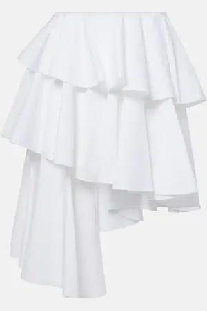 Alaïa Spiral ruffled miniskirt