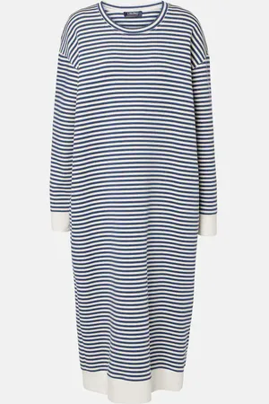 Max Mara Calla striped jersey midi dress