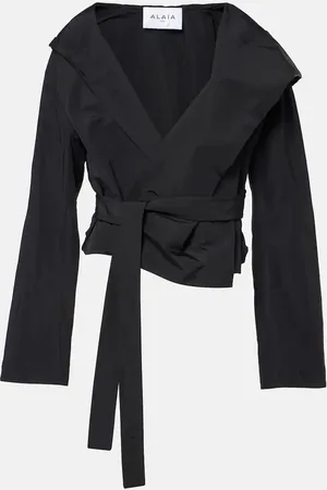 Alaïa Hooded wrap jacket