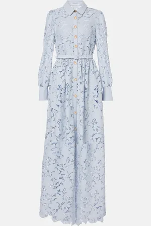 Self-Portrait Lace-trimmed maxi dress