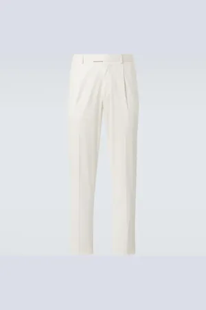 Ermenegildo Zegna Cotton-blend straight pants