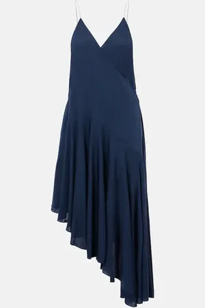 Alaïa Asymmetric jersey slip dress