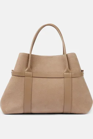 Loro Piana Ghiera Large leather tote bag