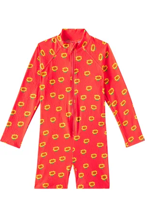 Bobo Choses Floral rashguard swimsuit
