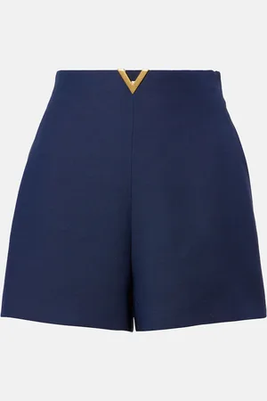 VALENTINO VLogo high-rise Crepe Couture shorts