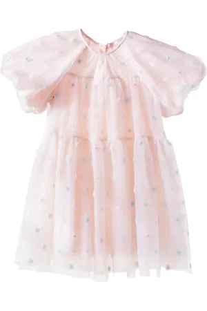 Petite Amalie Rosebud tulle dress