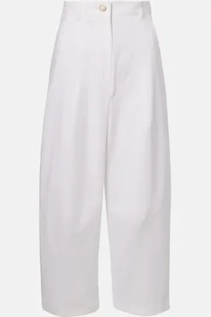 Max Mara Mina cotton-blend wide-leg pants