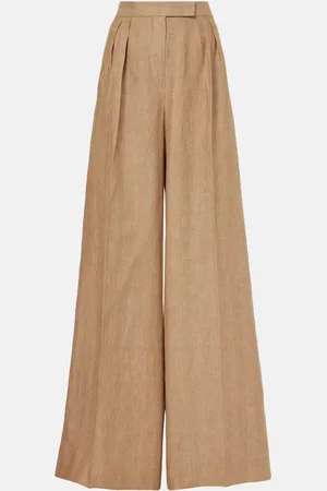 Max Mara Rauche linen wide-leg pants