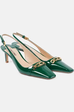 Tom Ford Whitney 55 patent leather slingback pumps