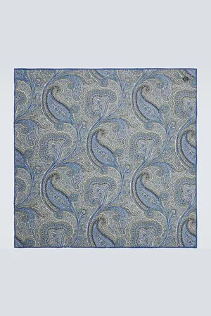 Dunhill Paisley silk pocket square