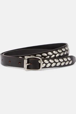 LEMAIRE Studded leather belt