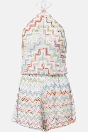 Missoni Zigzag crochet romper