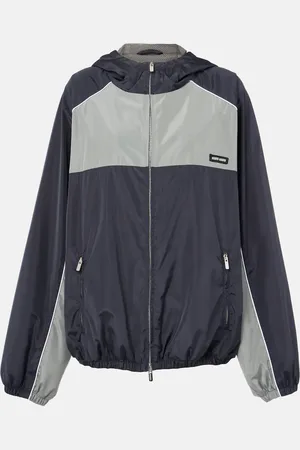 Miu Miu Logo oversized track jacket