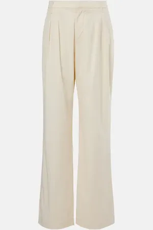 7 for all Mankind Pleated high-rise wide-leg pants